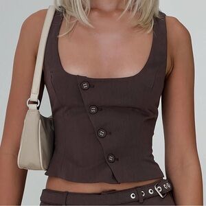 Princess Polly Airi Top Brown